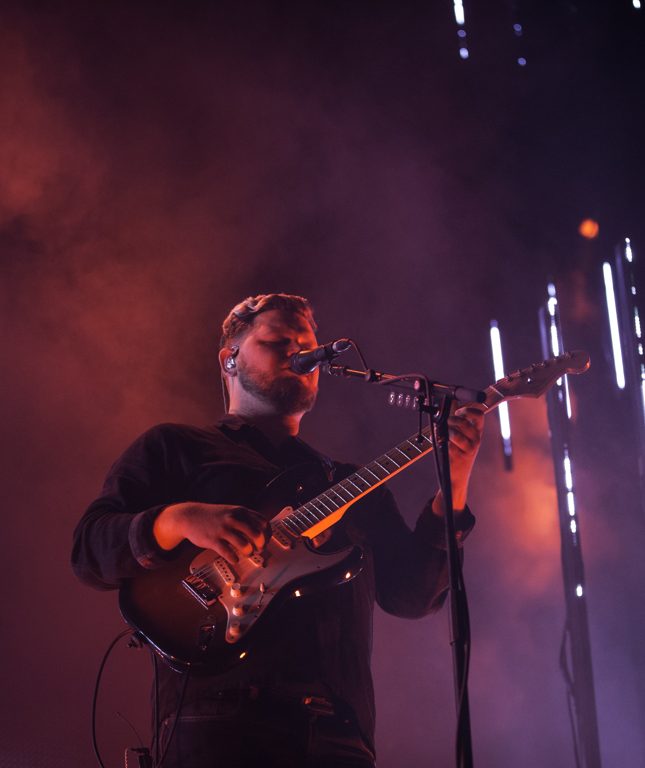 Alt-J en concert à l'Accord Arena Paris Bercy, à Paris, le 11 janvier 2018