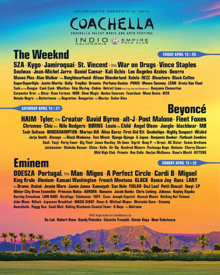 Coachella 2018 Découvrez la programmation complète ! Sound Of Britain