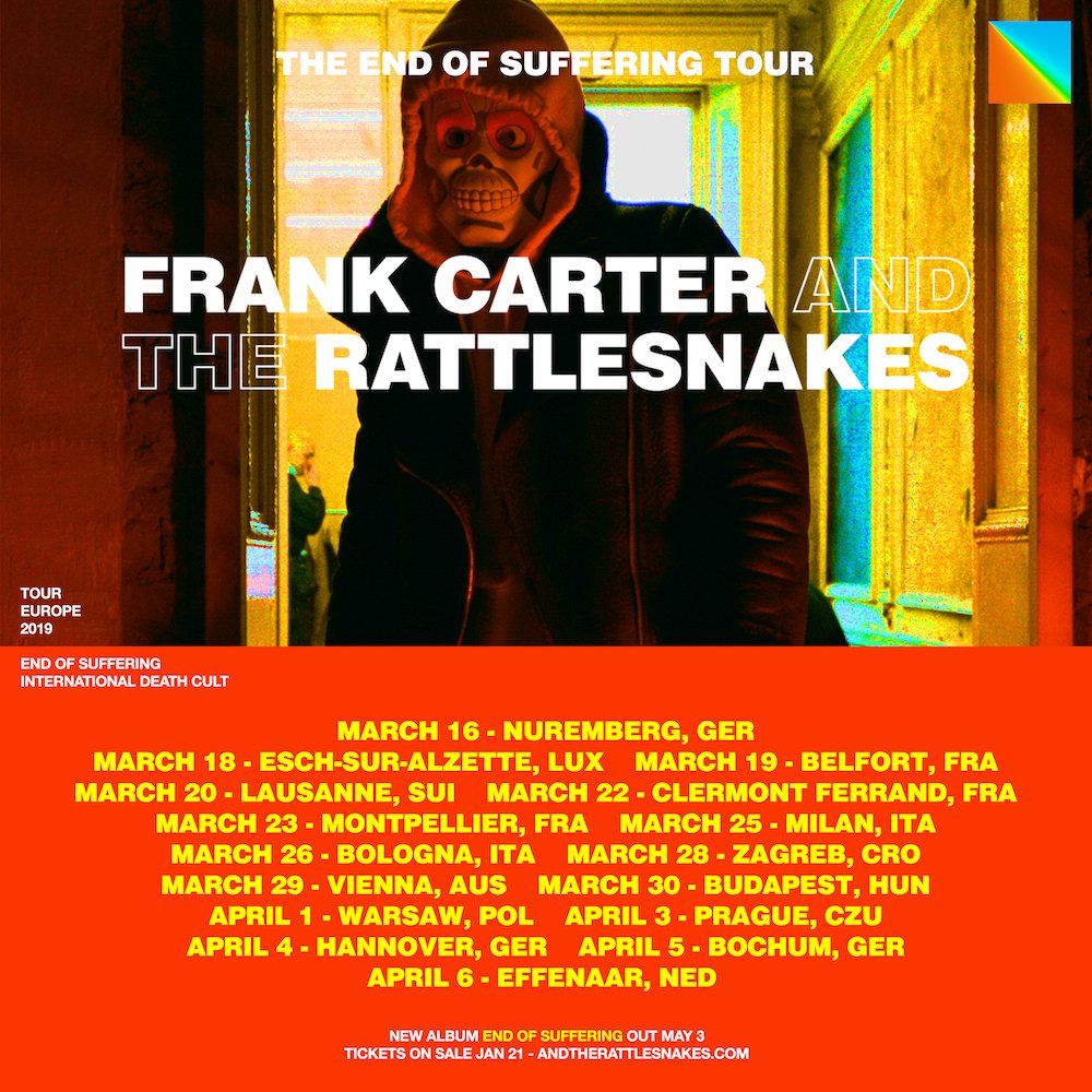 Frank Carter and the Rattlesnakes annoncent leur troisième album