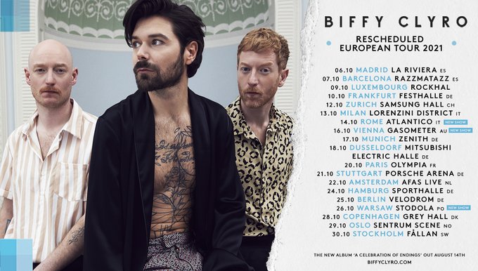 Biffy Clyro - Tournée EU 2021