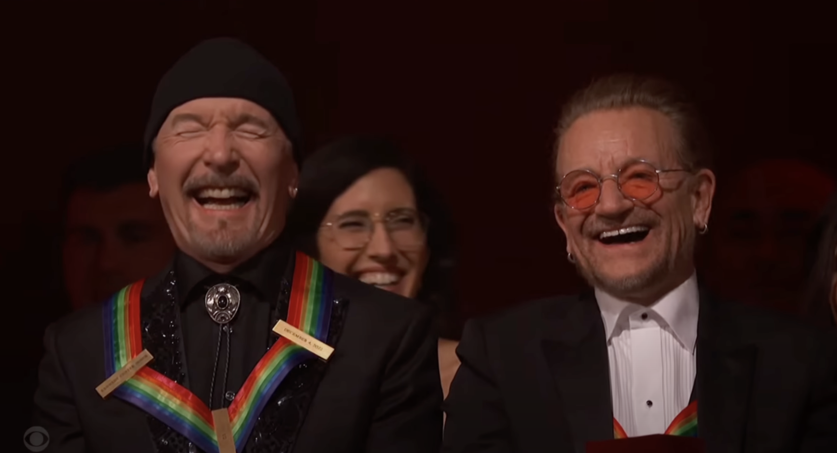 Capture d’écran U2 lors des Kennedy Center Honors