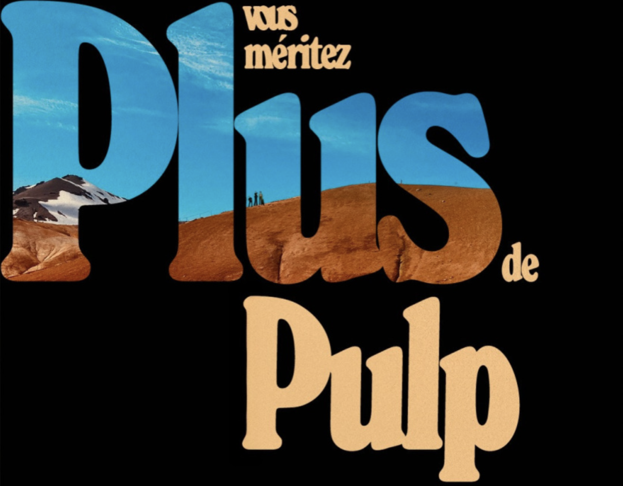 Capture d’écran de l'affiche de Pulp à Paris le 6 juillet au Zénith de Paris
