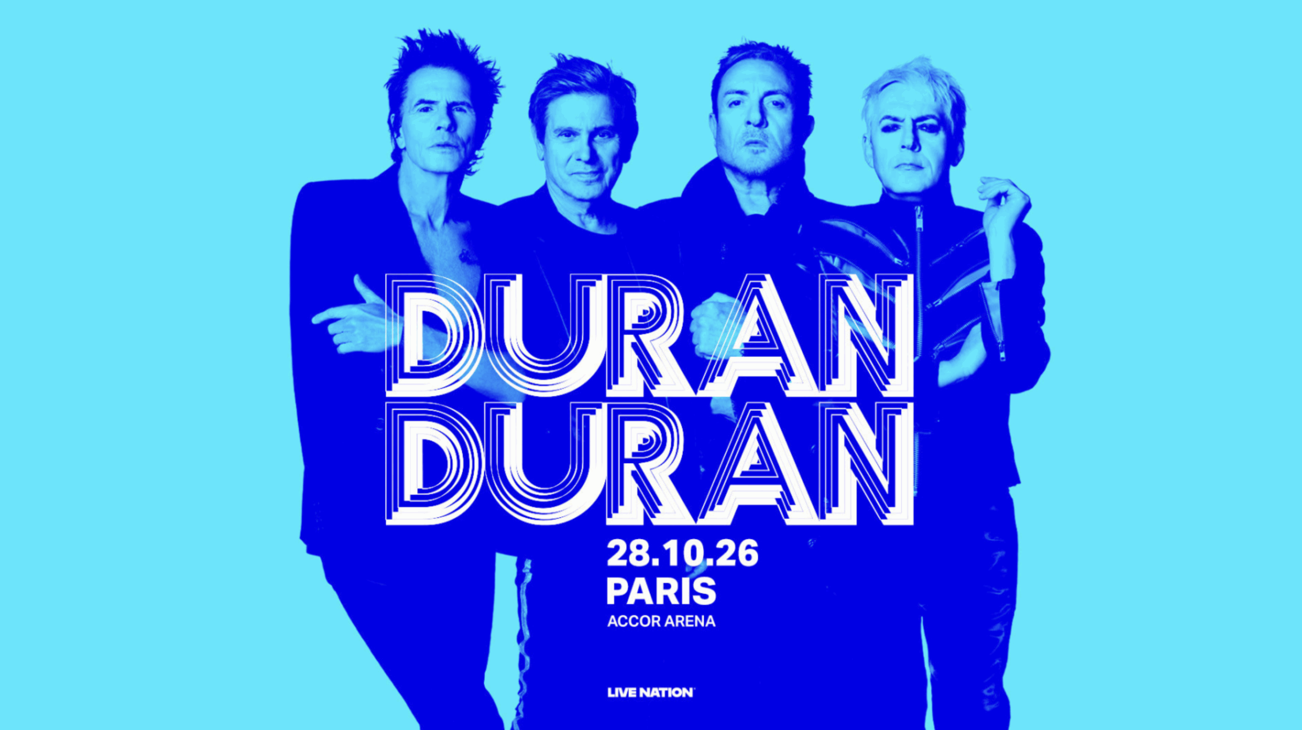 Duran Duran en concert à l'Accor Arena, Paris, le 28 octobre 2026