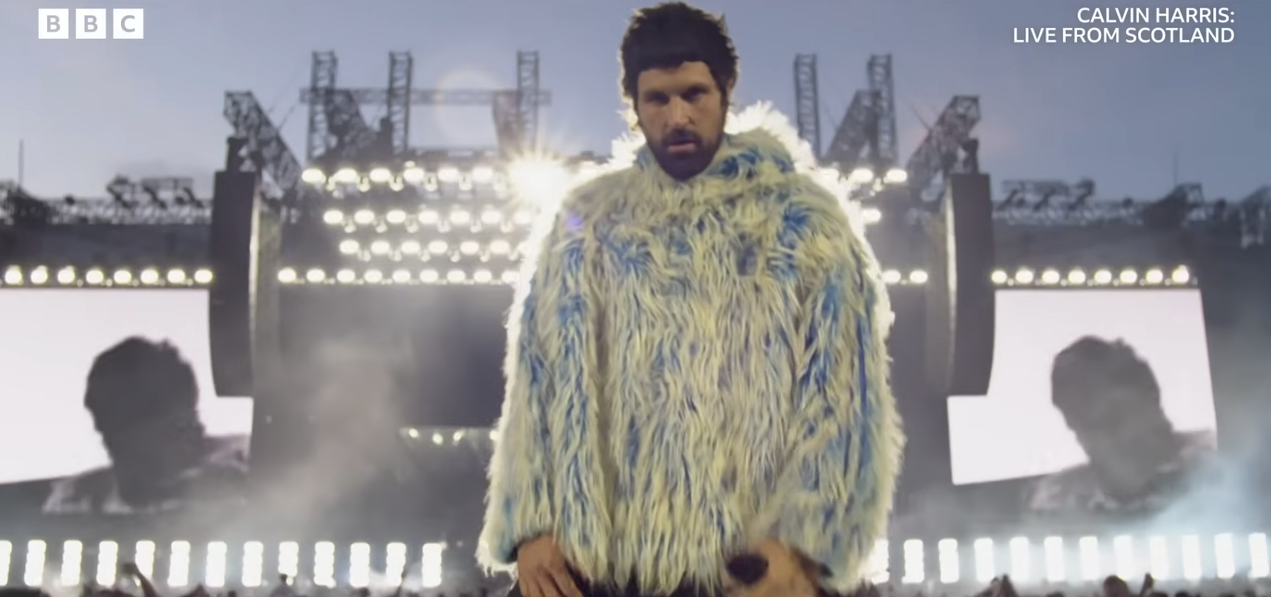 Capture d’écran Calvin Harris live in Scotland avec Sergio Pizzorno