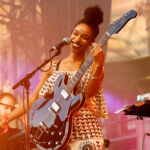 Lianne La Havas en concert au Fnac Live Festival (Hôtel de Ville de Paris), le 23 juillet 2016.