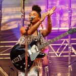 Lianne La Havas en concert au Fnac Live Festival (Hôtel de Ville de Paris), le 23 juillet 2016.