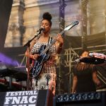 Lianne La Havas en concert au Fnac Live Festival (Hôtel de Ville de Paris), le 23 juillet 2016.