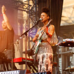 Lianne La Havas en concert au Fnac Live Festival (Hôtel de Ville de Paris), le 23 juillet 2016.