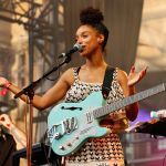 Lianne La Havas en concert au Fnac Live Festival (Hôtel de Ville de Paris), le 23 juillet 2016.
