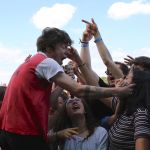 Cage The Elephant en concert au Festival Solidays, à l'Hippodrome de Longchamp, le 24 juin 2017
