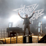 The Bloody Beetroots en concert au Festival Solidays, à l'Hippodrome de Longchamp, le 24 juin 2017