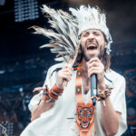 Crystal Fighters au festival Lollapalooza Paris, à l'hippodrome de Longchamp, le 22 juillet 2017