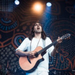 Crystal Fighters au festival Lollapalooza Paris, à l'hippodrome de Longchamp, le 22 juillet 2017