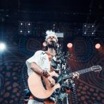 Crystal Fighters au festival Lollapalooza Paris, à l'hippodrome de Longchamp, le 22 juillet 2017