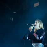 London Grammar au festival Lollapalooza Paris, à l'hippodrome de Longchamp, le 22 juillet 2017