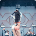 Charlie XCX en concert au festival Lollapalooza Paris, à l'hippodrome de Longchamp, le 22 juillet 2017