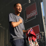 Loyle Carner en concert au Fnac Live Festival, sur le parvis de l'Hôtel De Ville de Paris, le 7 juillet 2017
