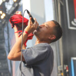 Loyle Carner en concert au Fnac Live Festival, sur le parvis de l'Hôtel De Ville de Paris, le 7 juillet 2017