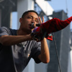 Loyle Carner en concert au Fnac Live Festival, sur le parvis de l'Hôtel De Ville de Paris, le 7 juillet 2017