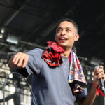 Loyle Carner en concert au Fnac Live Festival, sur le parvis de l'Hôtel De Ville de Paris, le 7 juillet 2017