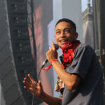 Loyle Carner en concert au Fnac Live Festival, sur le parvis de l'Hôtel De Ville de Paris, le 7 juillet 2017